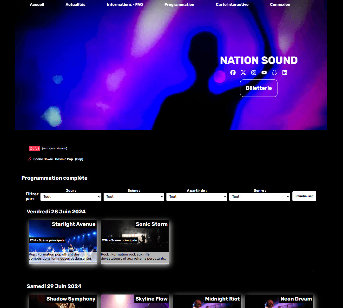 Site festival de musique