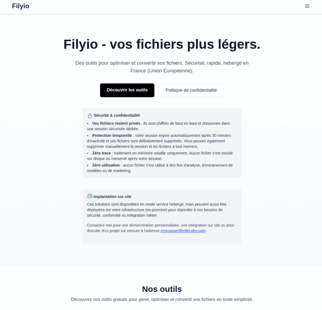filyio.fr, un projet signé ELDN Développement